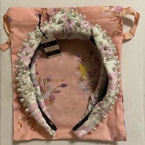 Lele Sadoughi X LoveShackFancy Pastel Clouds Pearl Headband